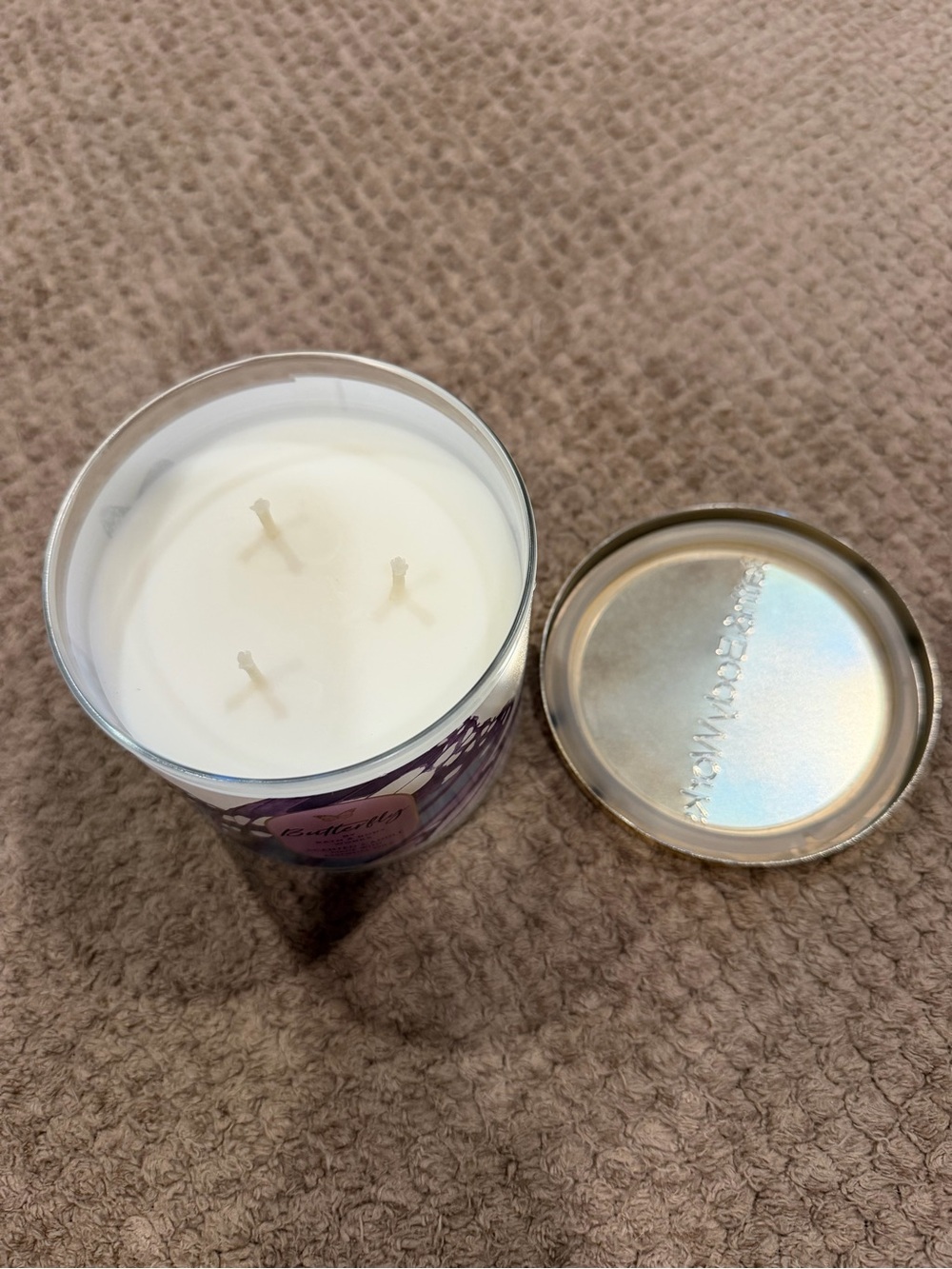 Bath & Body Works Butterfly Scented 3-Wick Candle - Picture 3 of 3
